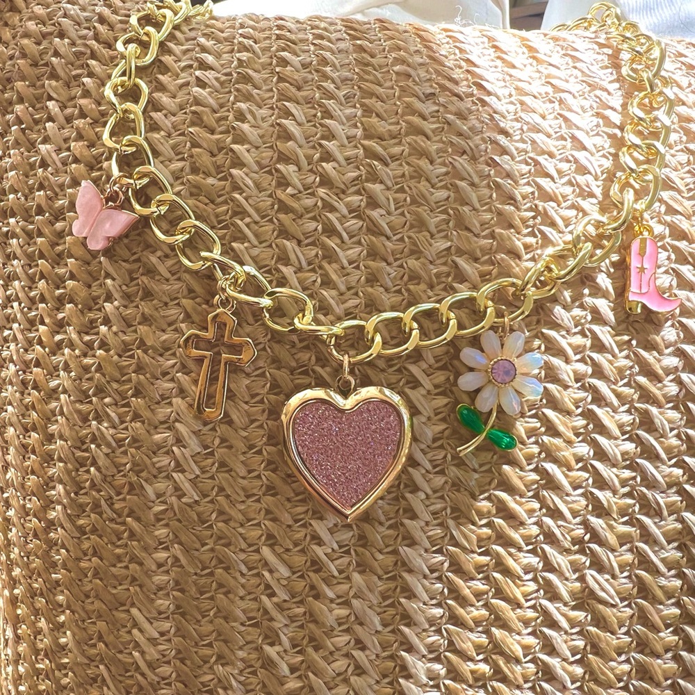 Chunky Pink Necklace